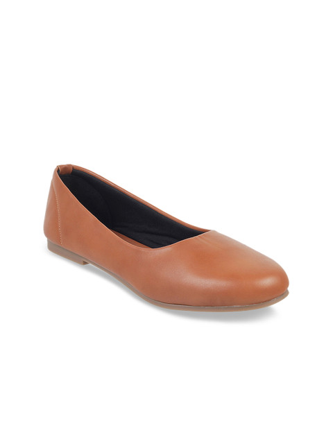 

WALKWAY Women Tan Brown Solid Ballerinas