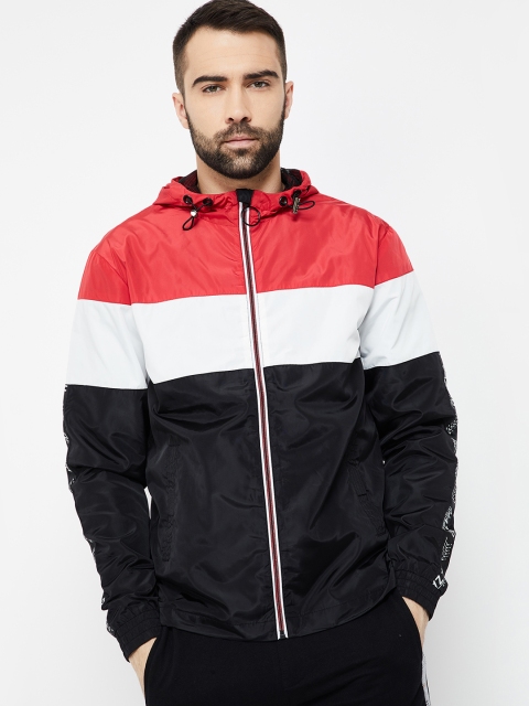 

Bossini Men Black & Red Colourblocked Padded Jacket Jacket