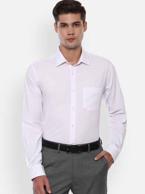 

Van Heusen Men Lavender Regular Fit Printed Formal Shirt