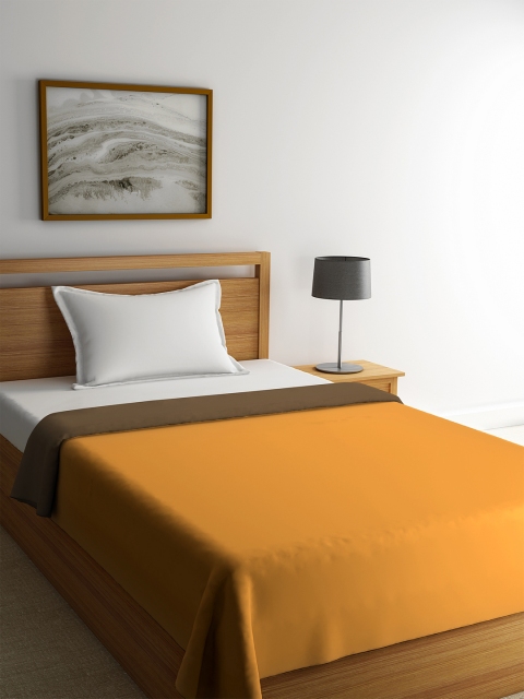 

STELLAR HOME Brown Solid AC Room 300 GSM Single Bed Comforter