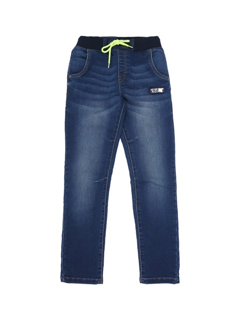 

Pantaloons Junior Boys Blue Tapered Fit Mid-Rise Clean Look Stretchable Jeans