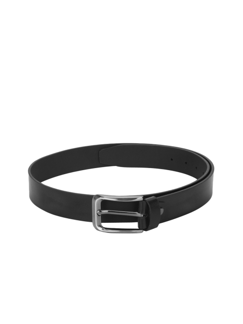

Red Tape Men Black Textured Leather Belt