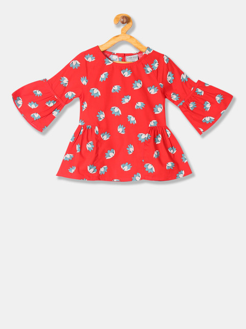 

Cherokee Girls Red Printed Top