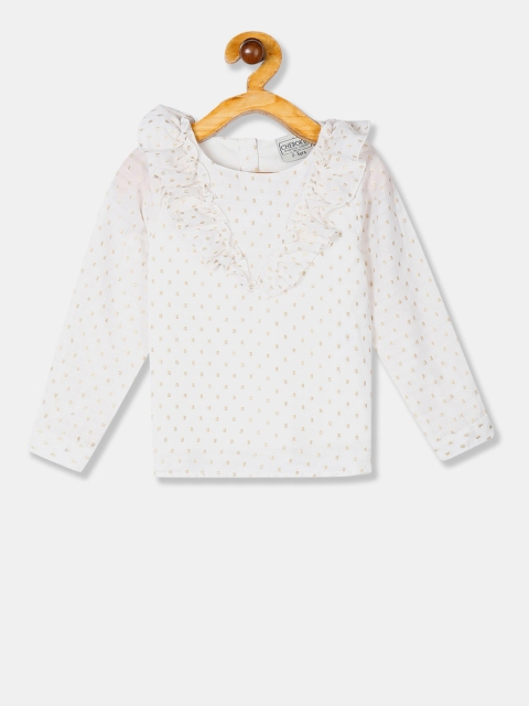 

Cherokee Girls White Printed Top