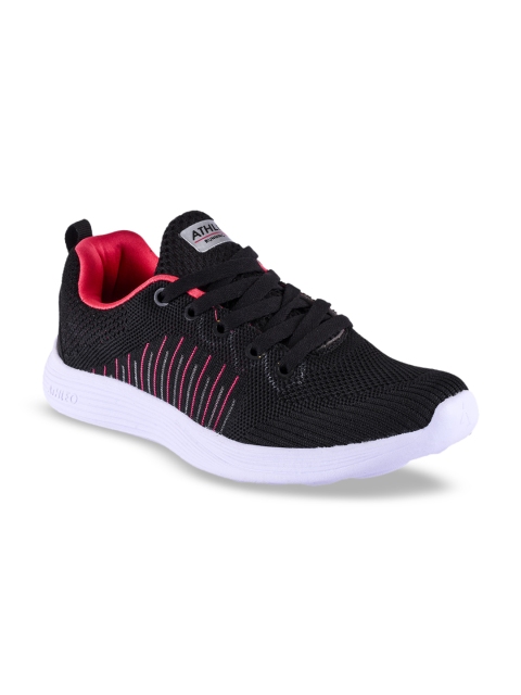 Action Women Black Synthetic Running Shoes