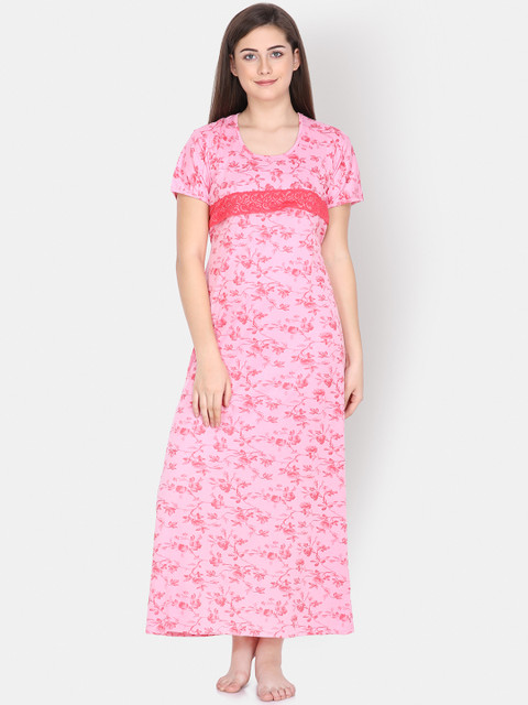 

Klamotten Pink & Red Printed Nightdress