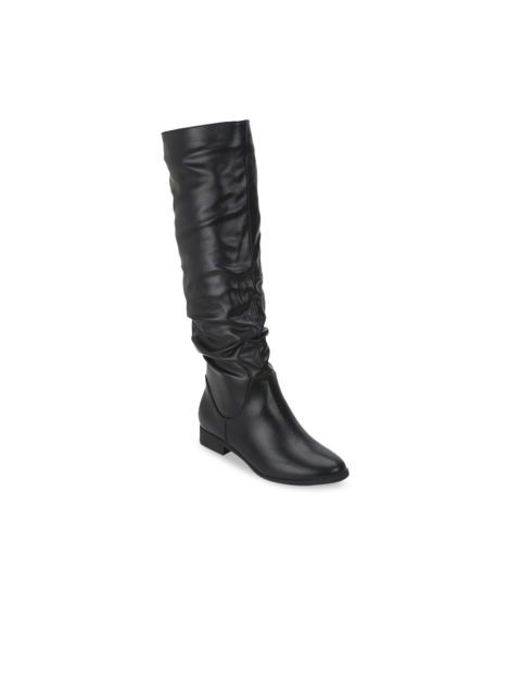 

Truffle Collection Women Black Solid High-Top Heeled Boots