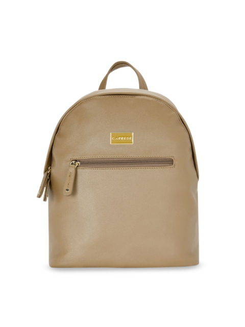 

Caprese Women Brown Solid Backpack
