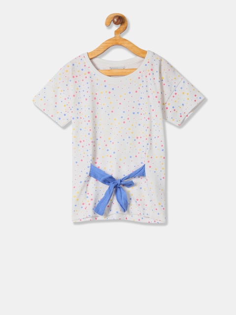 

Cherokee Girls White & Red Polka Dot Top