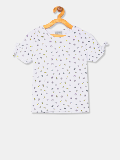 

Cherokee Girls White Printed Top