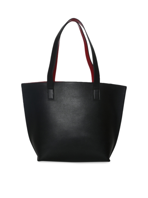

Truffle Collection Black Solid Tote Bag