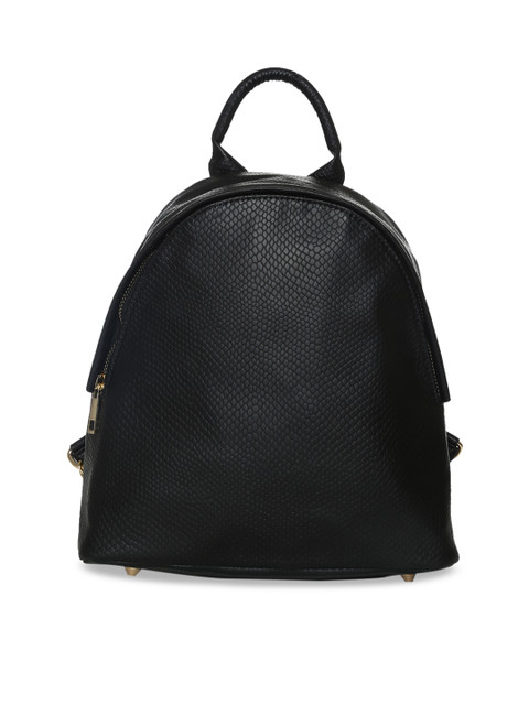 

Truffle Collection Women Black Textured Backpack