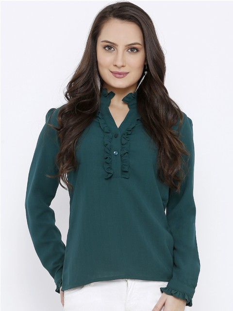 

Soie Women Green Solid Top