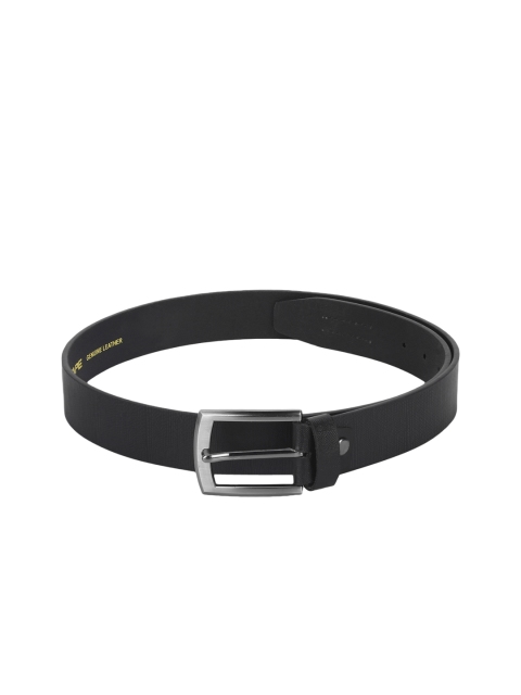 

Red Tape Men Black Textured Leather Belt