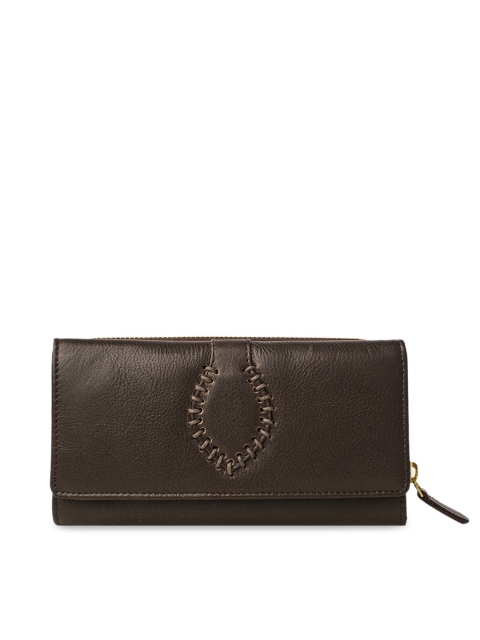 Hidesign Women Brown Solid Two Fold Wallet