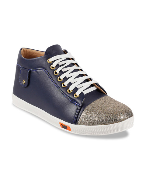 

WALKWAY Women Blue & Beige Colourblocked Sneakers