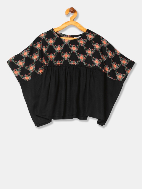 

Cherokee Girls Black Printed Kaftan Top