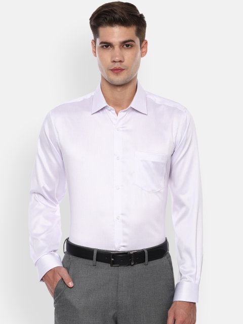

Van Heusen Men Lavender Regular Fit Solid Formal Shirt