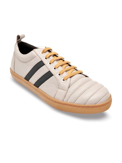 

BEAVER Men Mustard Yellow & Off-White Sneakers