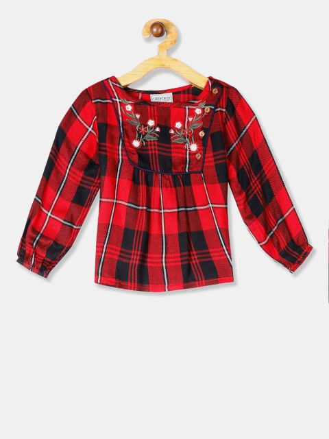 

Cherokee Girls Red Checked Top