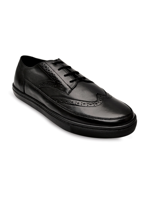 

BEAVER Men Black Leather Sneakers