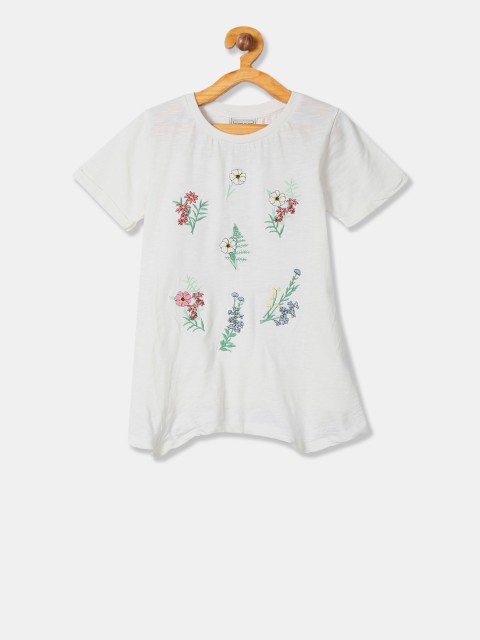

Cherokee Girls White Embroidered Top