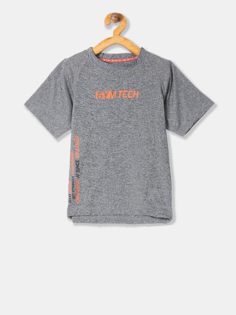 

Cherokee Boys Grey Printed Round Neck T-shirt