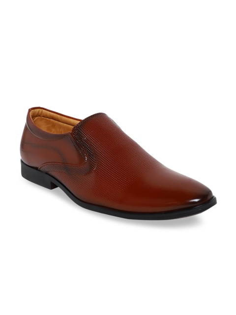 

Respiro Men Tan Brown Solid Formal Slip-On Shoes
