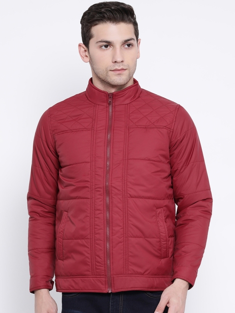 

Richlook Men Maroon Solid Lightweight Padded Jacket