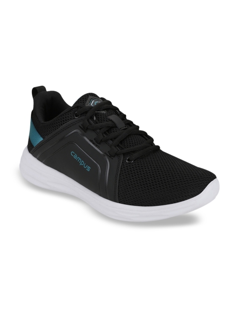 

Campus Men Black Mesh Running Shoes