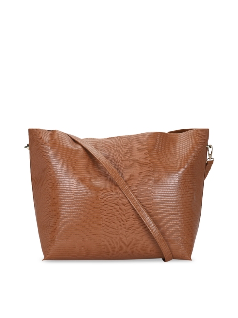 

Truffle Collection Tan Brown Textured Shoulder Bag