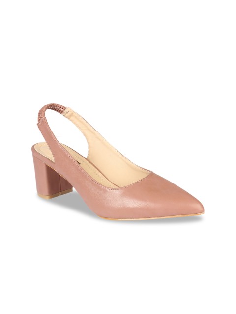 

Flat n Heels Women Pink Solid Block Heels