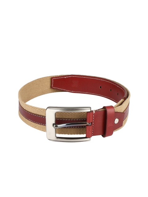 

Aditi Wasan Men Maroon Solid Leather Belt