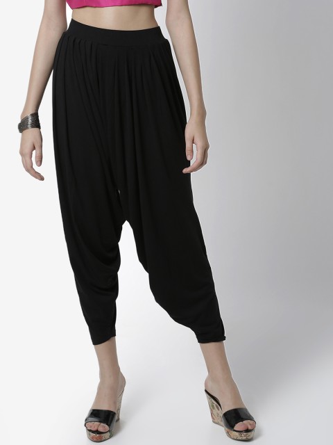 

De Moza Women Black Solid High-Rise Patiala