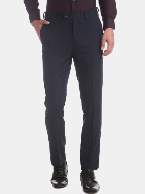 

Arrow Men Blue Tapered Fit Solid Formal Trousers