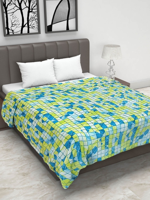 

Status Yellow & Blue Checked Mild Winter 150 GSM Double Bed Blanket