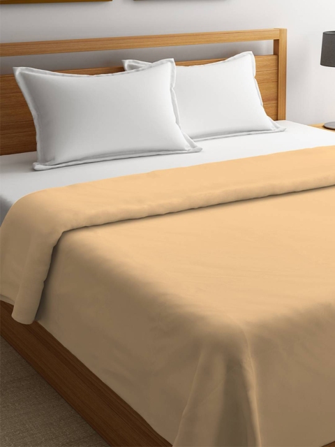 

STELLAR HOME Beige Solid AC Room 210 GSM Double Bed Blanket