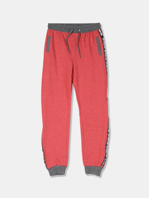 

Cherokee Boys Red Solid Straight-Fit Joggers