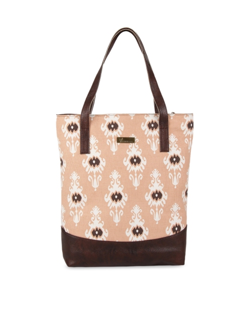 

Vivinkaa Maroon & Maroon Printed Tote Bag