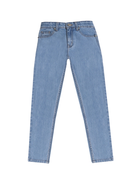 

Lil Tomatoes Boys Blue Straight Fit Mid-Rise Clean Look Stretchable Jeans
