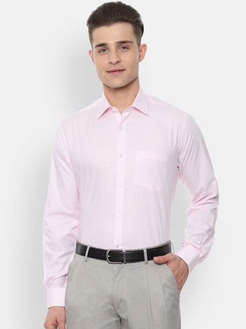 

Van Heusen Men Pink Regular Fit Solid Formal Shirt