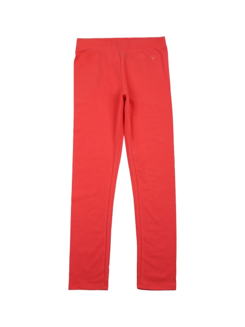 

Allen Solly Junior Girls Orange Regular Fit Solid Regular Trousers