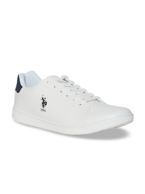 

U.S. Polo Assn. Men White Suede Sneakers