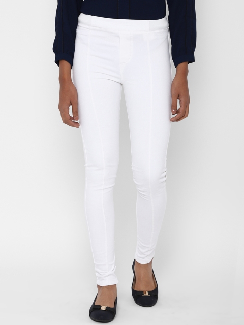 

Allen Solly Woman White Slim Fit Denim Jeggings