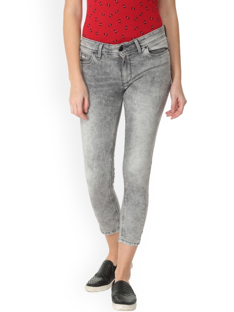 

Allen Solly Woman Women Grey Slim Fit Mid-Rise Clean Look Stretchable Jeans