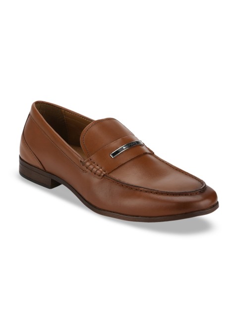 

Red Tape Men Tan Brown Solid Formal Leather Loafers