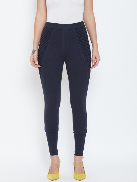 

Rider Republic Women Navy Blue Solid Slim-Fit Jeggings