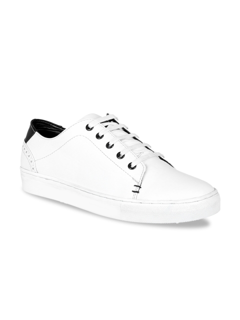 

Aditi Wasan Men White Solid Vegan Leather Sneakers