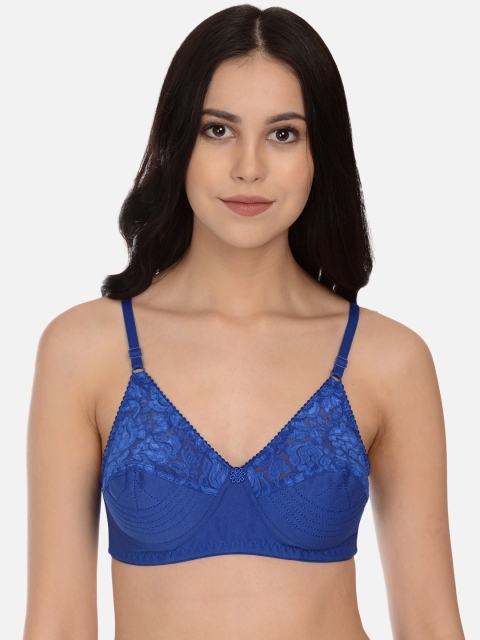 

mod & shy Blue Solid Non-Wired Non Padded Everyday Bra MS10M