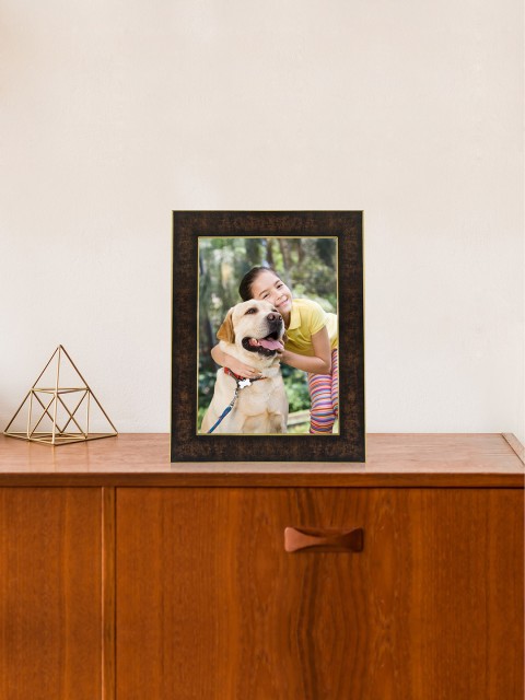 

RANDOM Camel Brown Synthetic Individual Table-Top Photo Frame